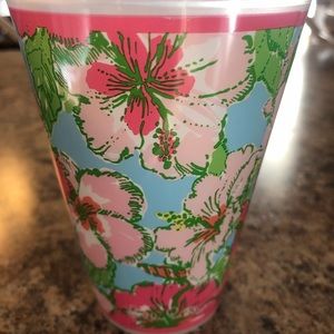 Lily Pulitzer pool cups (6 in set)